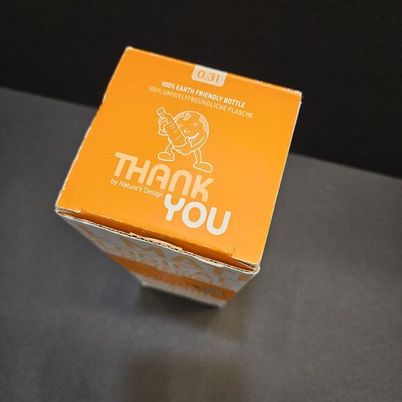 NEW Thank You Brand Drinking Bottle Cork Wrap .3l W/Large Opening Wood Lid - Picture 13 of 14